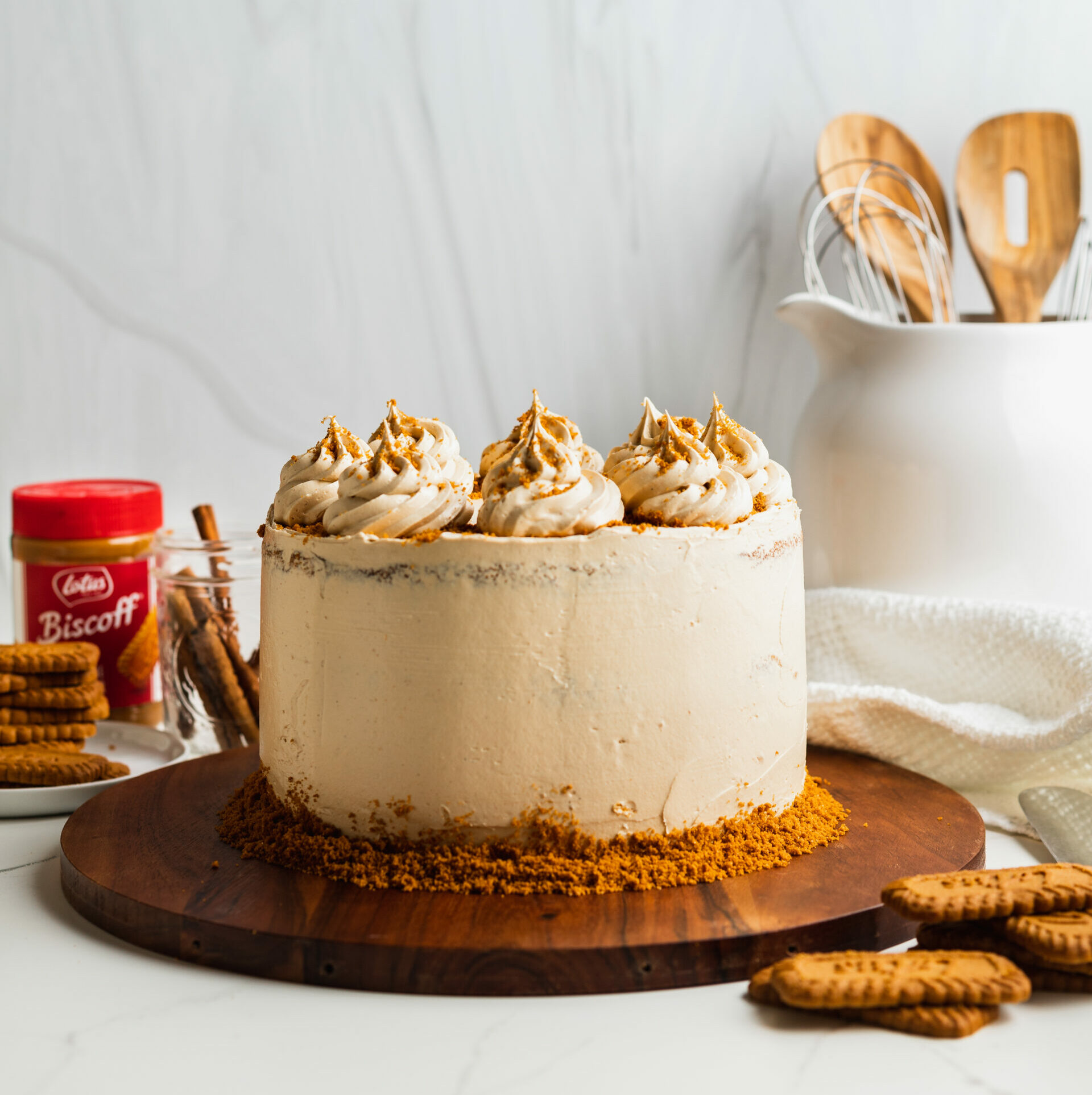 Batter Together Recipe for Cookie Butter Layer Cake Soul Grown