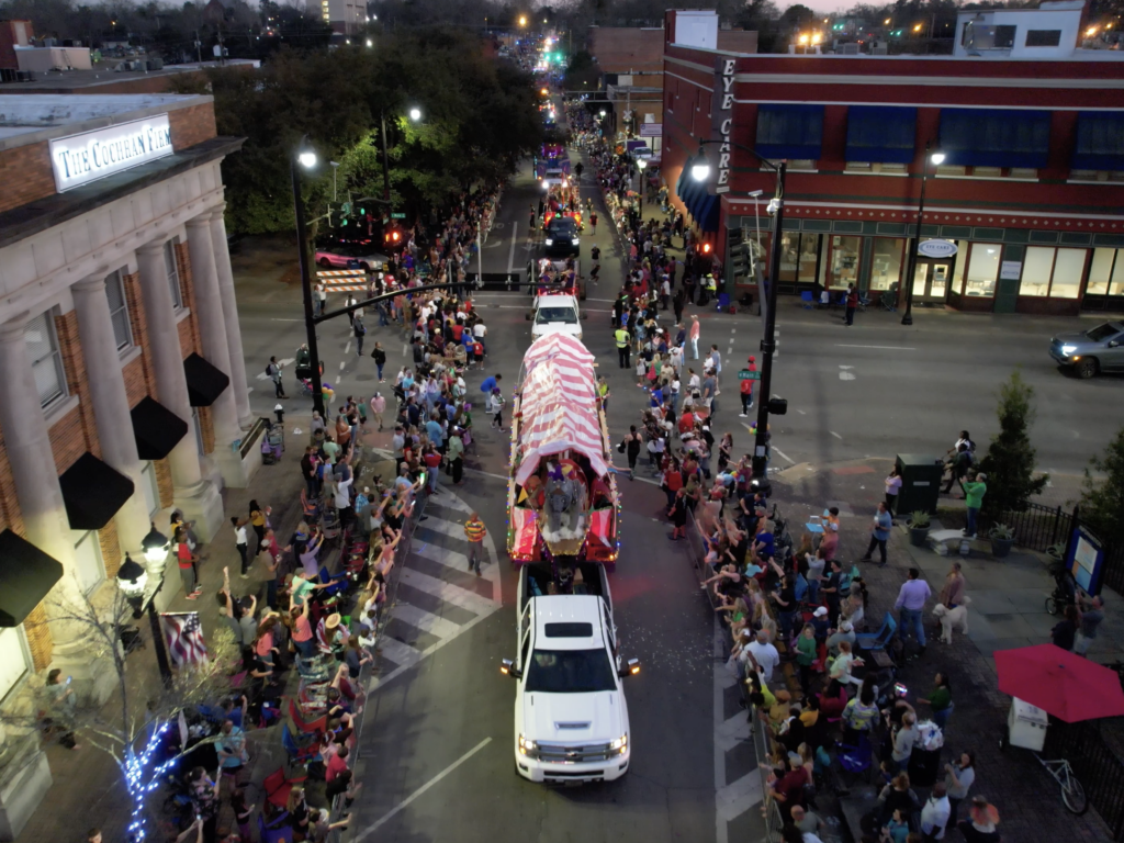 mardi gras parade performers