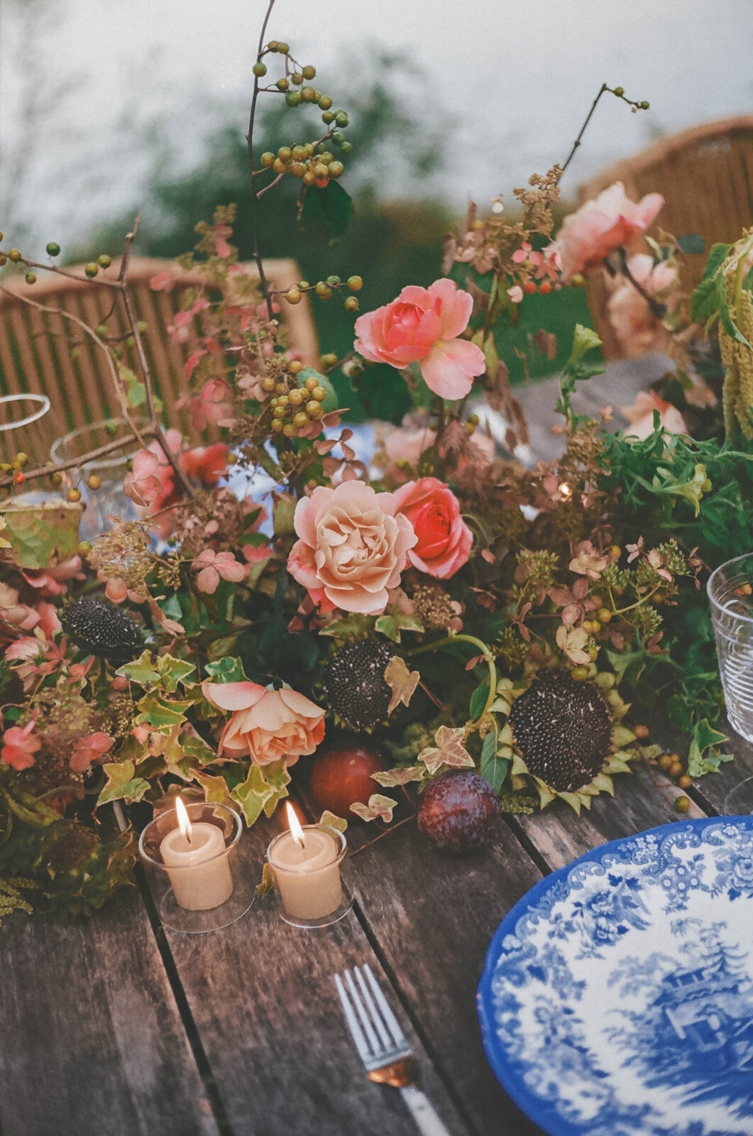 Flower arrangement on a table