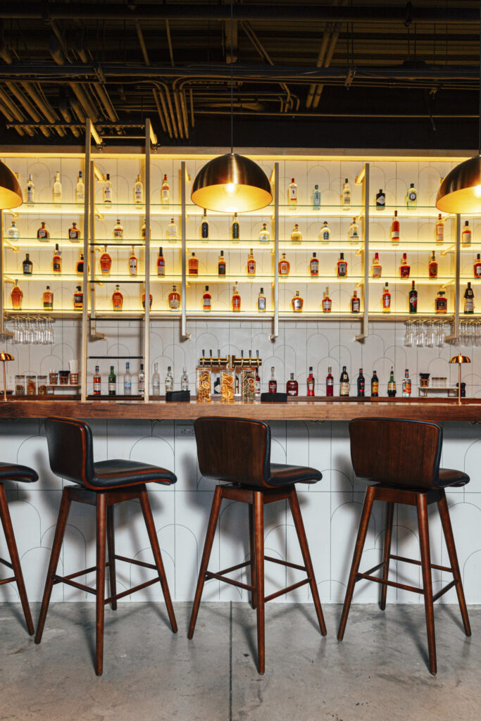 Interior shot of Lapeer cocktail bar in Birmingham Alabama