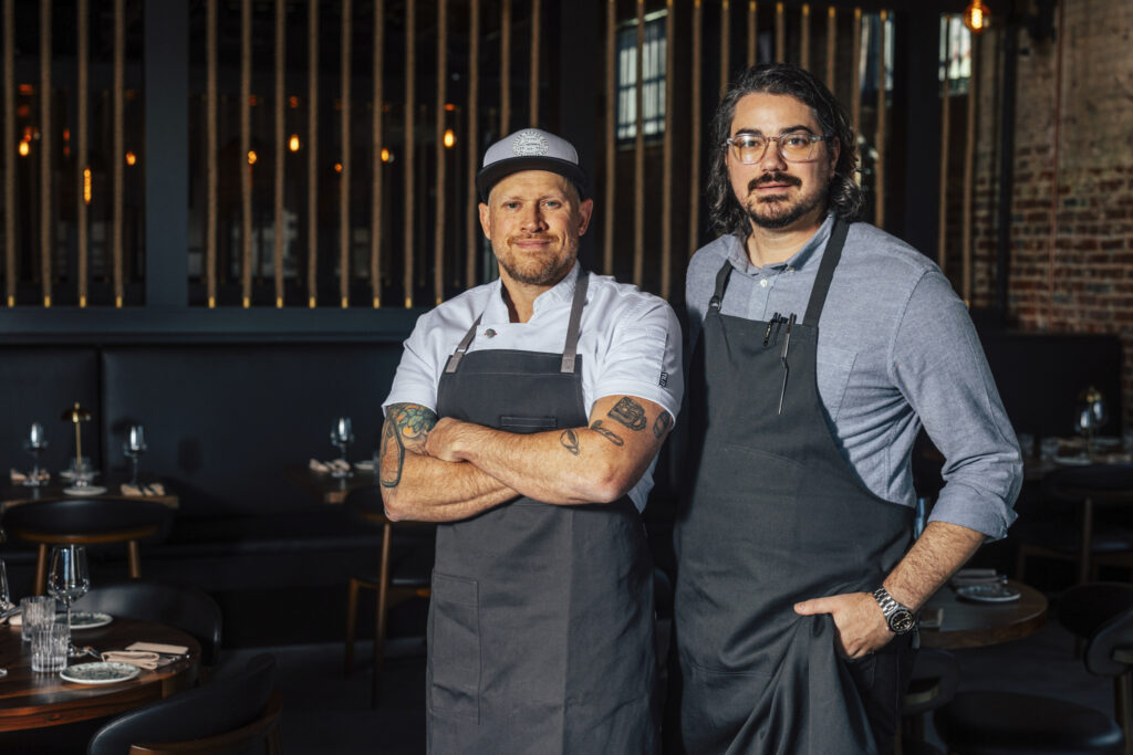 Chefs Blake Hartley and Andy Long