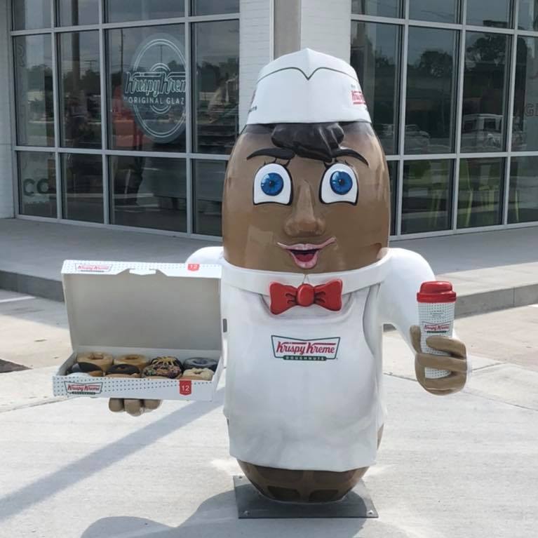 Krispy Kreme peanut statue