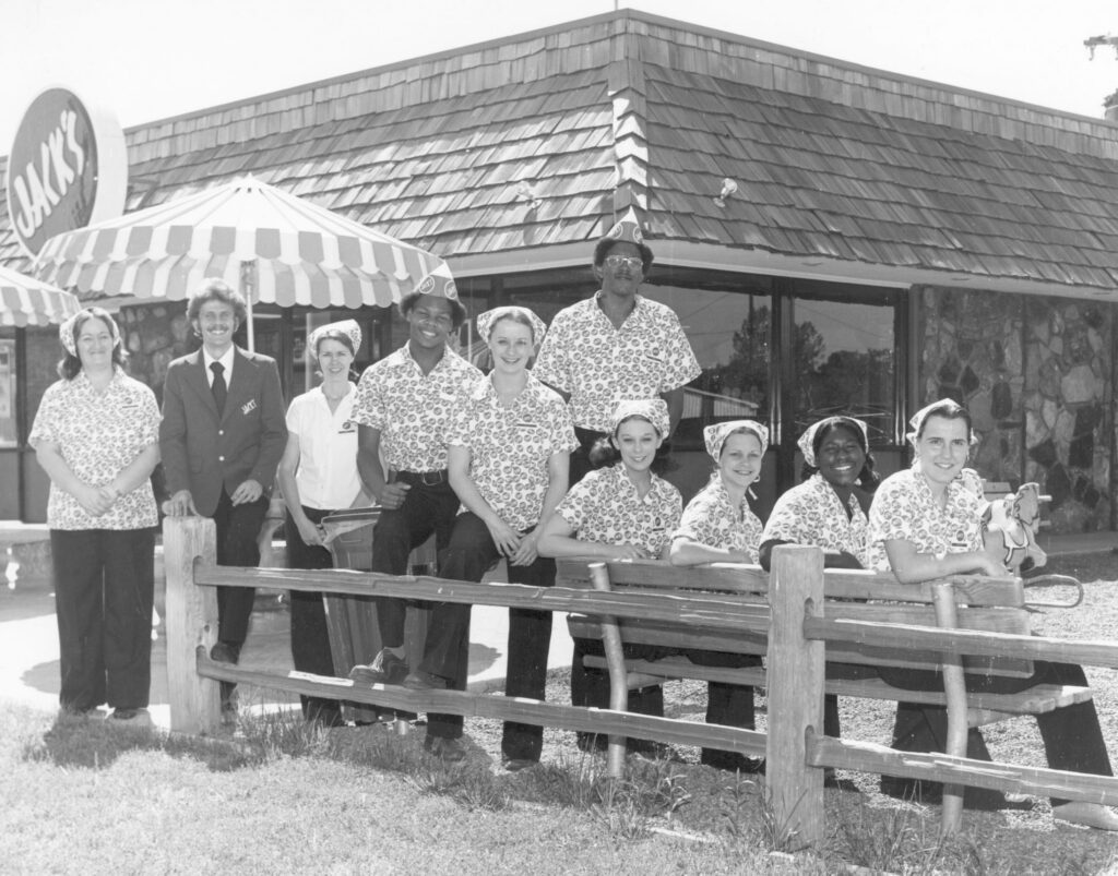 Jack's employees in the 1970s