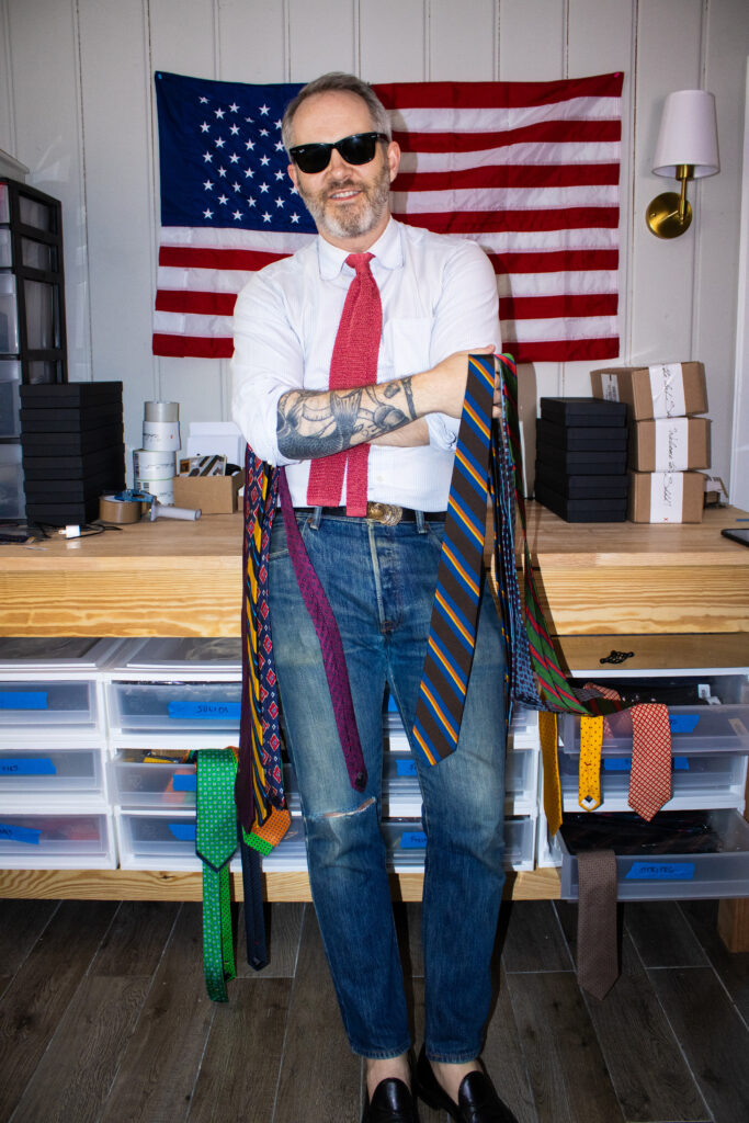 Nathan Green with ties