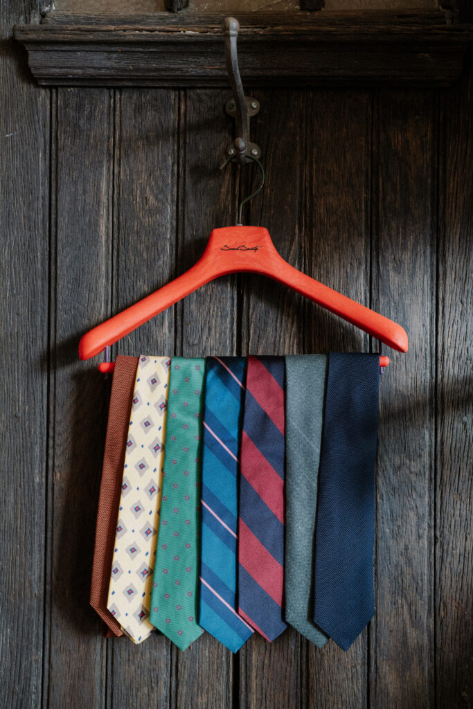 Secret Society ties on hanger