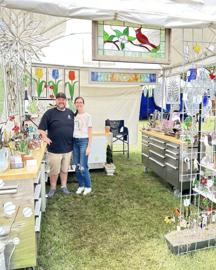 Vendors at art festival