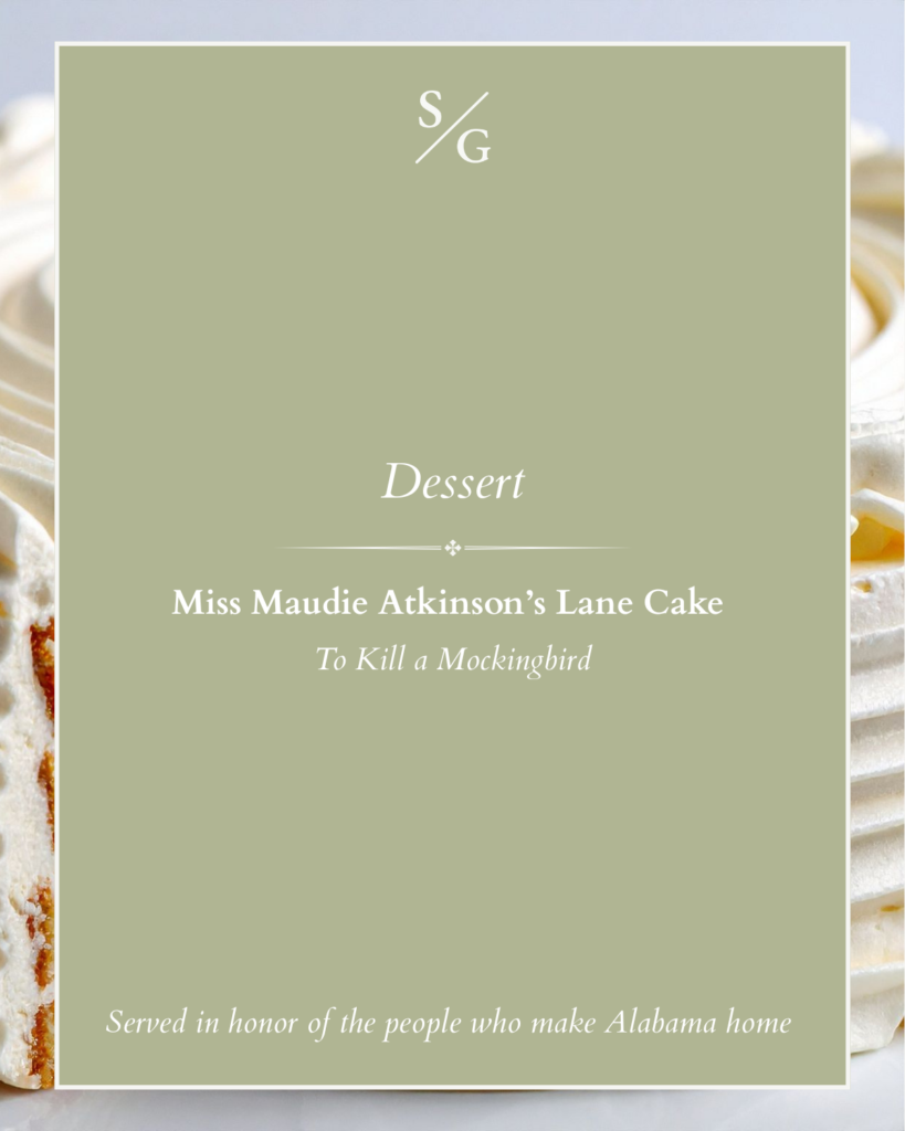 masters menu dessert