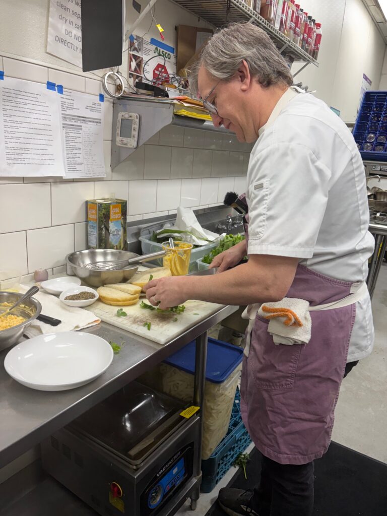 Chef Josh in kitchen