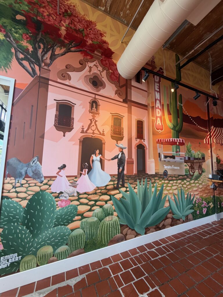 Emma Gilbert mural at De Nada