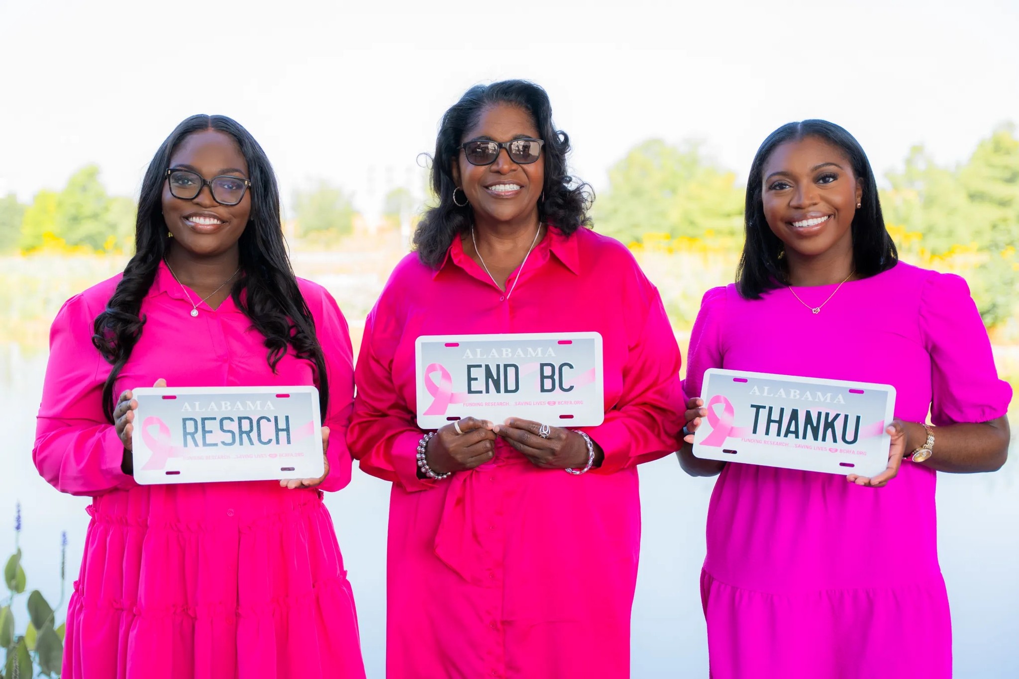 Ladies holding BCRFA specialty tags
