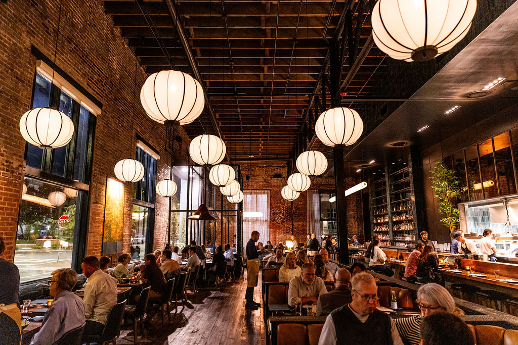 Interior of Current Charcoal Grill