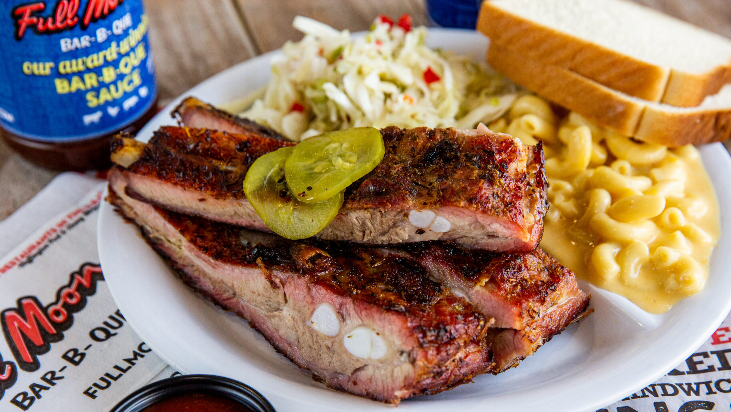 Full Moon BBQ rib plate