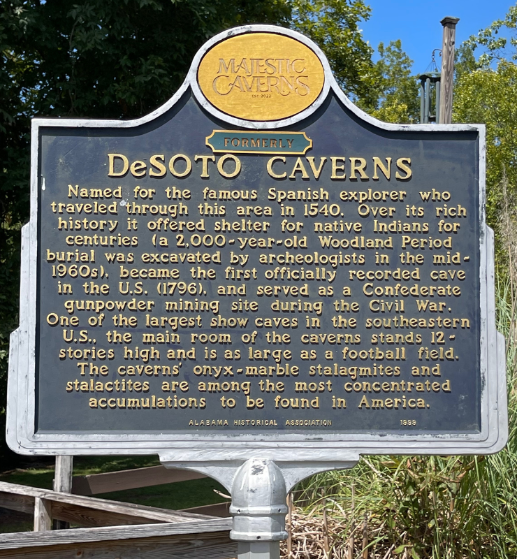 Majestic Caverns Sign