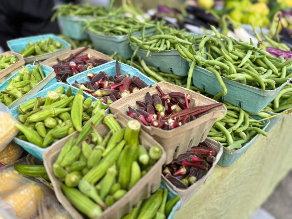 okra and summer produce