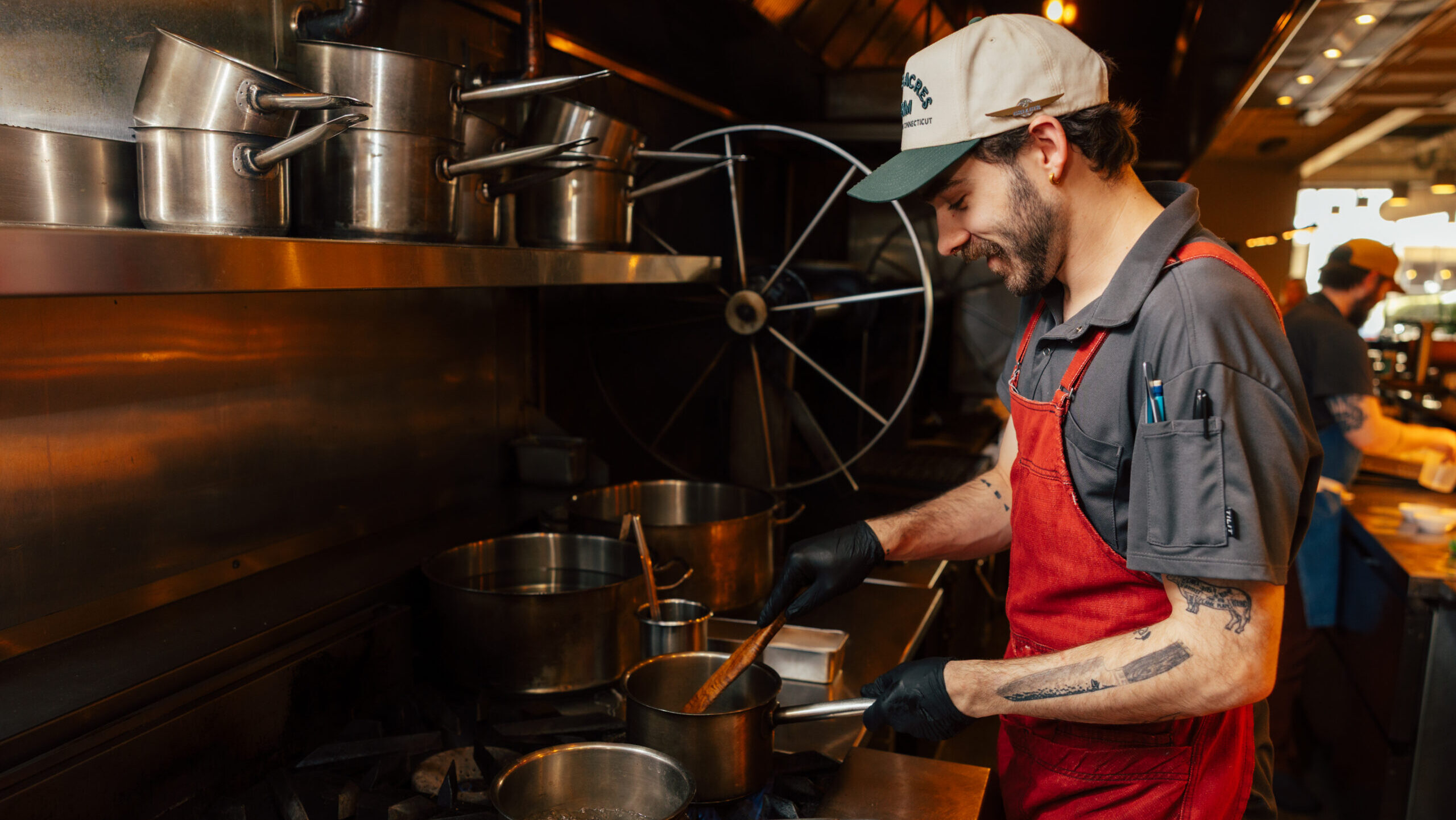 Chef in kitchen