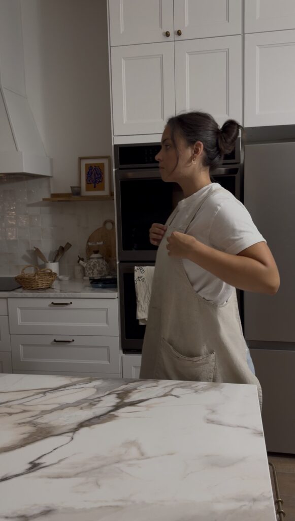 Isabelle in the kitchen