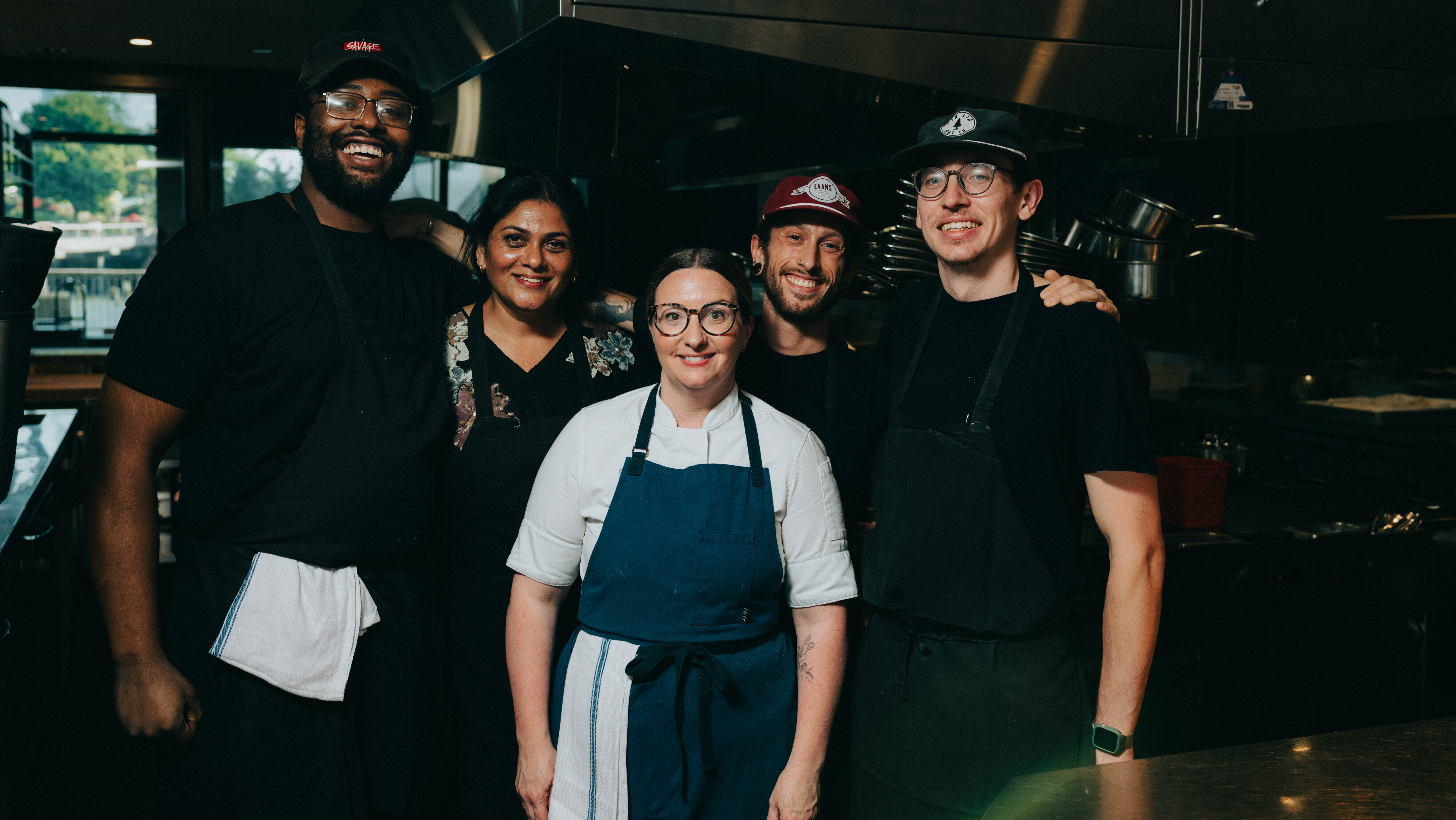 Chef Kristen Hall and team