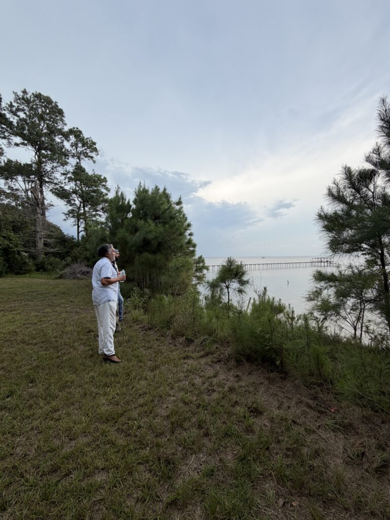 Eric Finley looking out at Mobile Bay