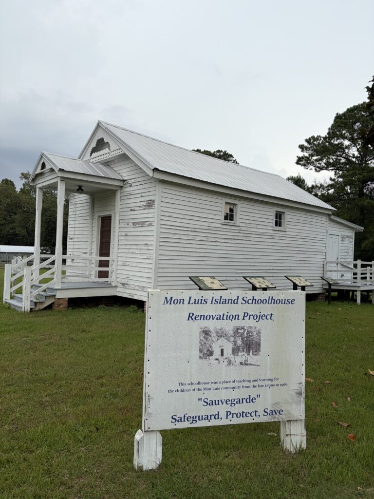 Mon Louis Island schoolhouse