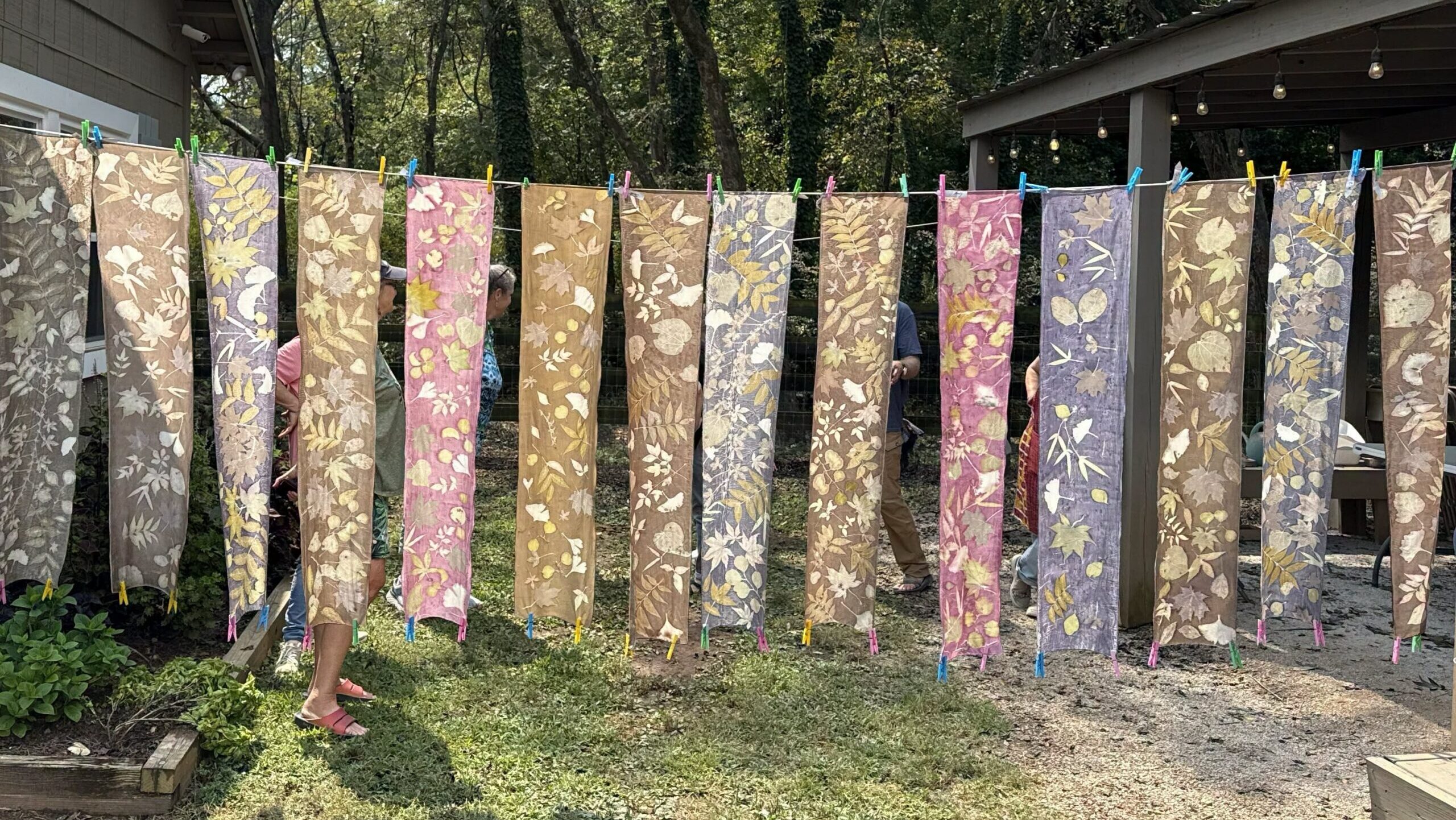 1818 Farms eco printed scarves